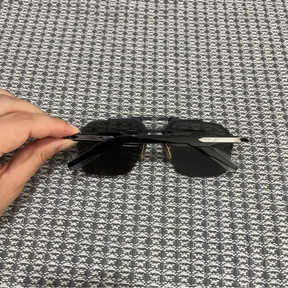 Jacques Marie Mage Men's Black Rectangular Sunglasses - Picture 14 of 15